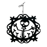 Maxbell Halloween Skull Hanging Sign Wall Door Pendant Haunted House Bar Decor