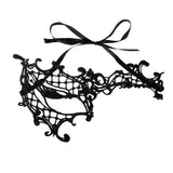 Maxbell Women Black Sexy Venetian Masquerade One-Eyed Mask Lace Party Fancy Dress