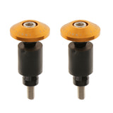 Maxbell Maxbell 7/8" CNC Motorcycle Streetbike Handlebar Cap Hand Grips Bar End Plugs Gold