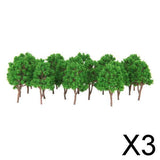 Maxbell 3x20Pcs Model Trees Train Scenery Landscape N Scale 1:150