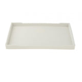 Maxbell Reptile Water Bowl Decorative Reptile Feeder for Frog Bearded Dragon Hamster L white
