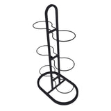 Maxbell Ball Storage Rack Metal Multifunctional Basketball Rack for Indoor Gym Rugby 6 Tier Black
