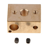 2pcs Brass Heater Block Copper Hotend V6 Nozzles Extruder 3D Printer Parts
