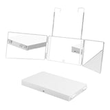 Maxbell Maxbell 360 Degree Mirror Wall Hanging Self Haircut Mirror for Bedroom Makeup Travel White