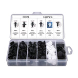 Maxbell 100x Fasteners Rivet Kit Repair Parts for Most Cars Auto Fastener Assortment