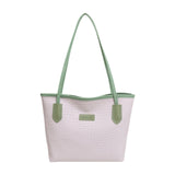 Maxbell Women Shoulder Bag Female Large Capacity Tote Bag for Travel Business Summer Green