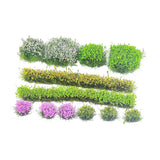 DIY Miniature Static Grass Tufts for Sand Table Layout Micro Landscape Decor Style  D