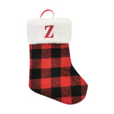 Christmas Stockings Portable Xmas Fireplace Socks for Holiday Home Fireplace Letter Z