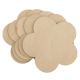 Maxbell Multiple Shape MDF Unfinished Wooden Pieces Blank Plaque Craft 8 Pieces