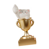 Trophy Statue Indoor Home Decor Cute Decoration for Office Bookshelf Bedroom Cat