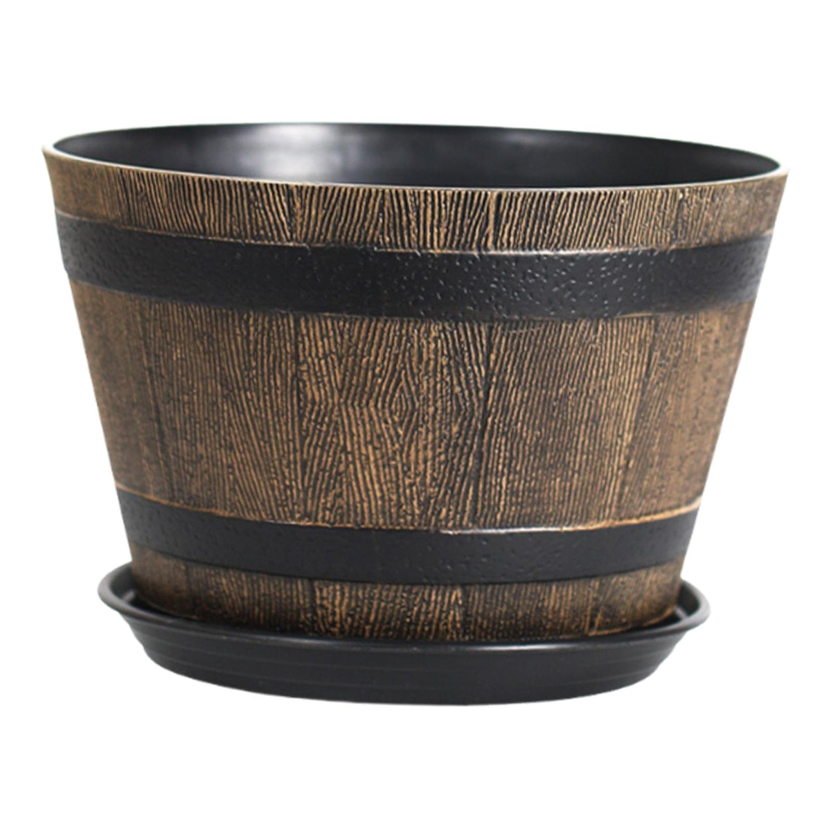 Maxbell Flower Pot Rustic Ornament Decorative Plant Container for Office Table Patio M