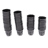 Maxbell 150 pcs Plastic Pot Baskets Aquarium Aquatic Water Plant Grass Cultivate S
