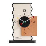 Maxbell 2x Table Clocks Gifts Modern Simple Desk Clocks for Bedroom Study Countertop
