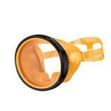 Maxbell Snorkel Diving Mask No Fogging Comfortable Portable Oval Glass Scuba Goggles orange black