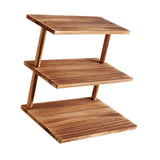 Maxbell 3 Tier Wooden Cupcake Stand Gift Multifunctional for Kitchen Tabletop Retail