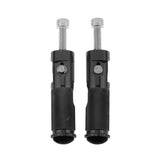 Maxbell Maxbell 2x CNC Universal Motorcycle Folding Footpegs Rider Bike Rear Foot Rest Black