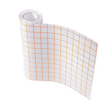 Maxbell Grey&Orange Grid Clear Transfer Paper Tape Roll for Vinyl Crafts Hobby