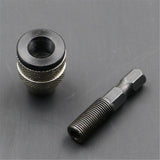 Keyless 3 Jaw Drill Chuck Converter Screwdriver Chuck Adapter, 1/4 Inch Hex Shank, 0.3-3.0mm Drill Bits - Aladdin Shoppers