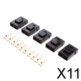 Maxbell 11x5 Pieces Auto Car Boat Truck Blade ATC Fuse Holder Seat Cover Terminals