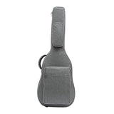 Maxbell Bass Guitar Bag Waterproof with Side Handle Lightweight Electric Guitar Case Gray