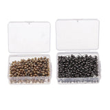 Maxbell 800 Piece Metallic Color Bead Head Push Pins Sewing Quilting Pins Black Gold