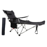 Maxbell Camping Folding Lounge Chair with Armrests and Pillow for Sunbathing Fishing