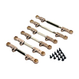 Maxbell 6Pcs RC Chassis Link Rod RC Model Vehicle Parts for P73200 P73240 1/7 RC DIY Champagne