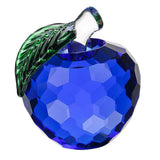 Maxbell 4x5.5cm Colorful Crystal Apple Handcraft Christmas Eve Souvenir Blue