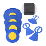 Maxbell 5Pcs Drum Mutes Silicone and 3 Cymbal Mutes Easy to Install Drum Sound Mutes Blue