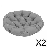 Maxbell 2xPapasan Chair Cushion Egg Chair Cushion Round 15.7inch for Family Rooms