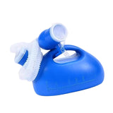 Maxbell Male Urine Bottle Convenient Portable Pee Bottle for Elderly Patient Outdoor with 2m Hose Blue
