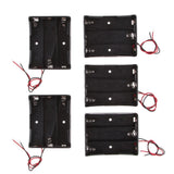 Maxbell 18650 Battery Case Holder, 5 Pcs 3 Slots x 3.7V DIY Plastic Battery Storage Box with Wire Lead for 18650 Rechargeable Battery - Aladdin Shoppers