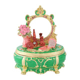 Maxbell Enamel Jewelry Box Display Jewelry Storage Case for Desktop Bracelet Pendant Green