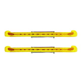 Maxbell 1 Pair Plastic Ice Hockey Figure Skate Walking Blade Guard Protective Cover Yellow - Aladdin Shoppers