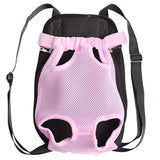 Maxbell Maxbell Nylon Pet Puppy Dog Cat Carrier Backpack Front Tote Carrier Net Bag Pink S