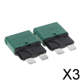 Maxbell 3x2 Piece Automatic 28V Marine Resettable Fuse Auto Circuit Breaker Blade 30A