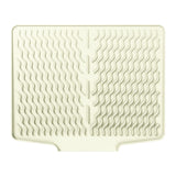 Maxbell Silicone Dish Drying Mat Easy Clean Refrigerator Under Sink Sturdy Drain Pad White