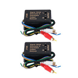 Maxbell 2Pieces Car Speaker Audio RCA Adapter High to Low Level Converter