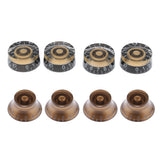 Maxbell 8 Pieces Acrylic Volume Tone Control Knobs for LP Electric Guitar