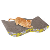 Maxbell Maxbell M-Shape Wave Corrugated Board Cat Scratcher Seize Scratch Pad Catnip Bed