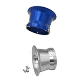 Maxbell 50mm Air Filter Interface Cup for 24/26/28/30mm Motorcycle Carb Silver Blue