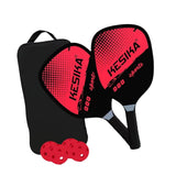 Maxbell Pickleball Paddle Set Training Pickleball Racket for Power Control Beginners Red