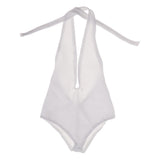 9x1/6 Halter Romper Jumpsuit Bikini for 12'' Female Action Figure Body White