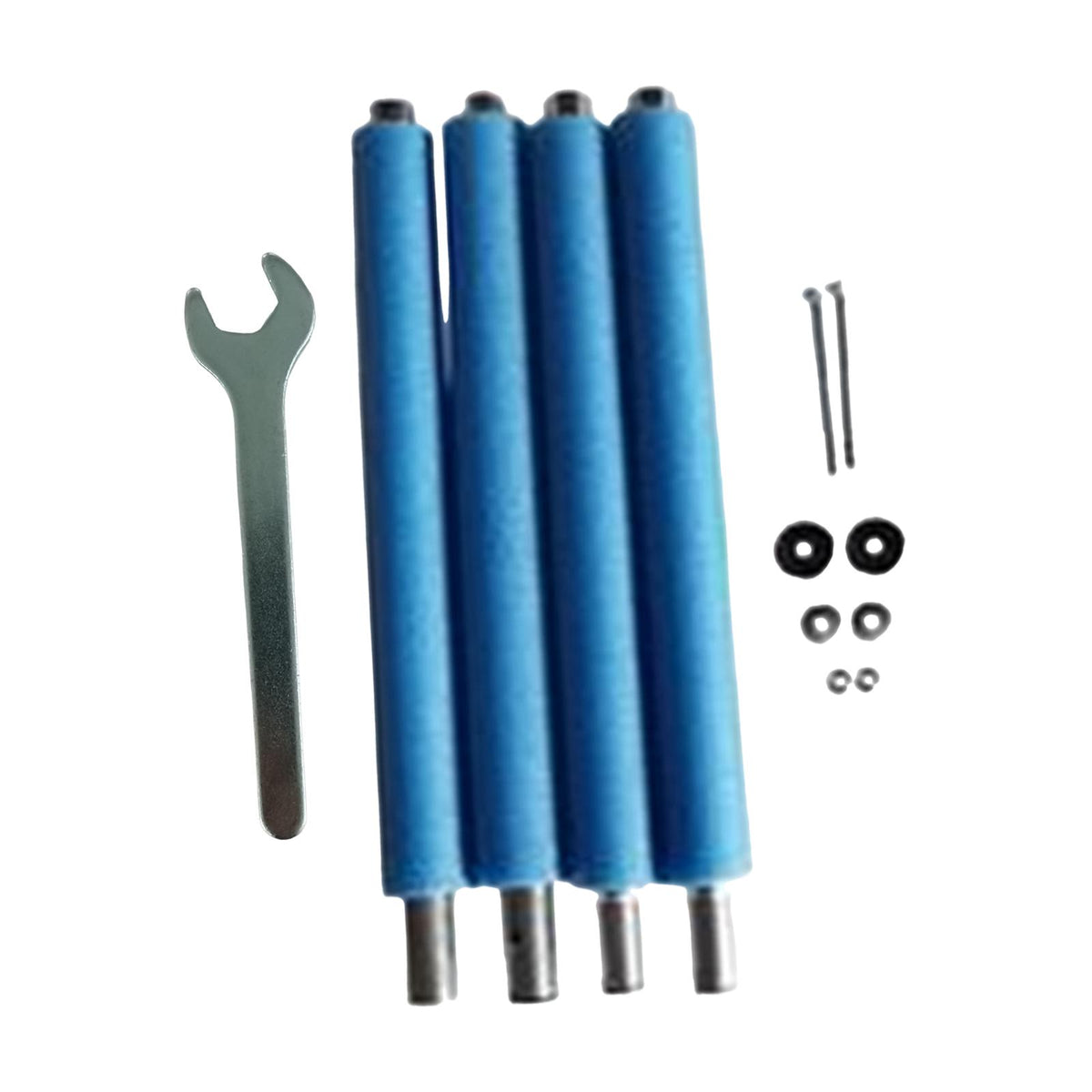Maxbell 4Pcs Trampoline Poles Trampoline Replacement Poles Universal Steel Poles 1.76m