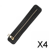 Maxbell 4xHandbag Zipper Purse Making Arts DIY Handmade for Fixing Sewing Fasteners Black