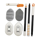 Maxbell Tile Tub Scrubber Brush Floor Scrub Brush for Kitchen Cleaning Bathroom Sink wIth Cloth Head