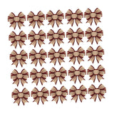 Maxbell 25x Xmas Ribbon Bows Handmade Christmas Wreath Bows for Birthday Home Basket