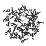 Maxbell 100Pcs Carp Fishing Swivels Micro Hook Ring Swivels Connector Chod Rig