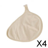 Maxbell 4xSilicone Breast Protective Pocket Cotton Protect Pocket for Mastectomy Women M Right