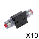 Maxbell 10xManual Reset Circuit Breaker 12v/24v Car Auto Boat Audio Fuse Holder 50A 01
